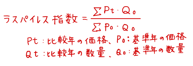 ラスパイレス指数の公式