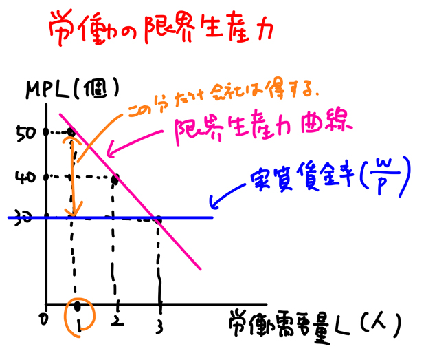 労働需要曲線とは