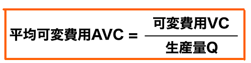 平均可変費用とは