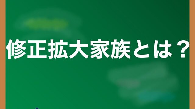 修正拡大家族とは