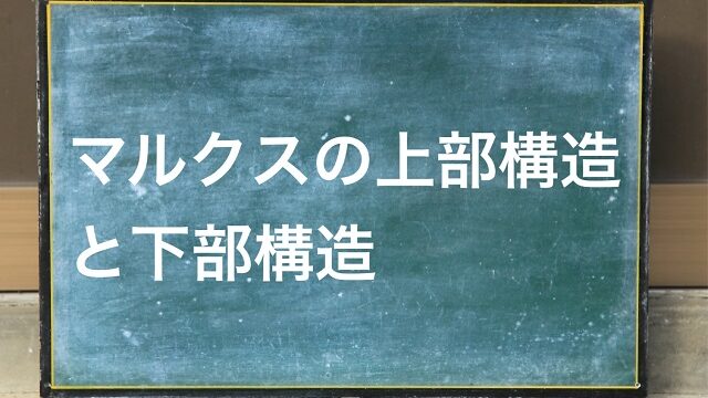 マルクス 上部構造 下部構造