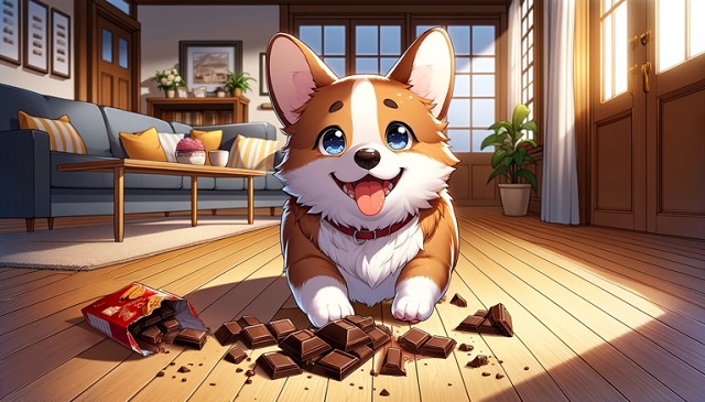 犬とチョコレート