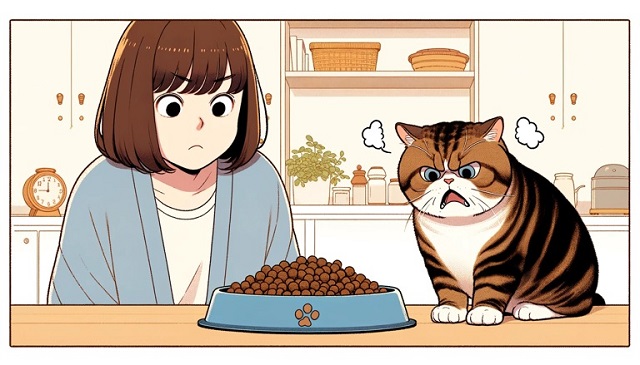 食欲不振の猫